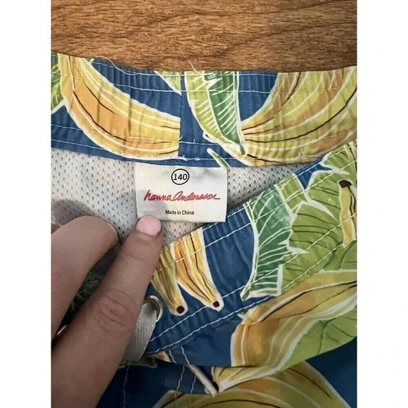 Hannah Anderson Banana Boys Swim Shorts Size 140 - Picture 2 of 3